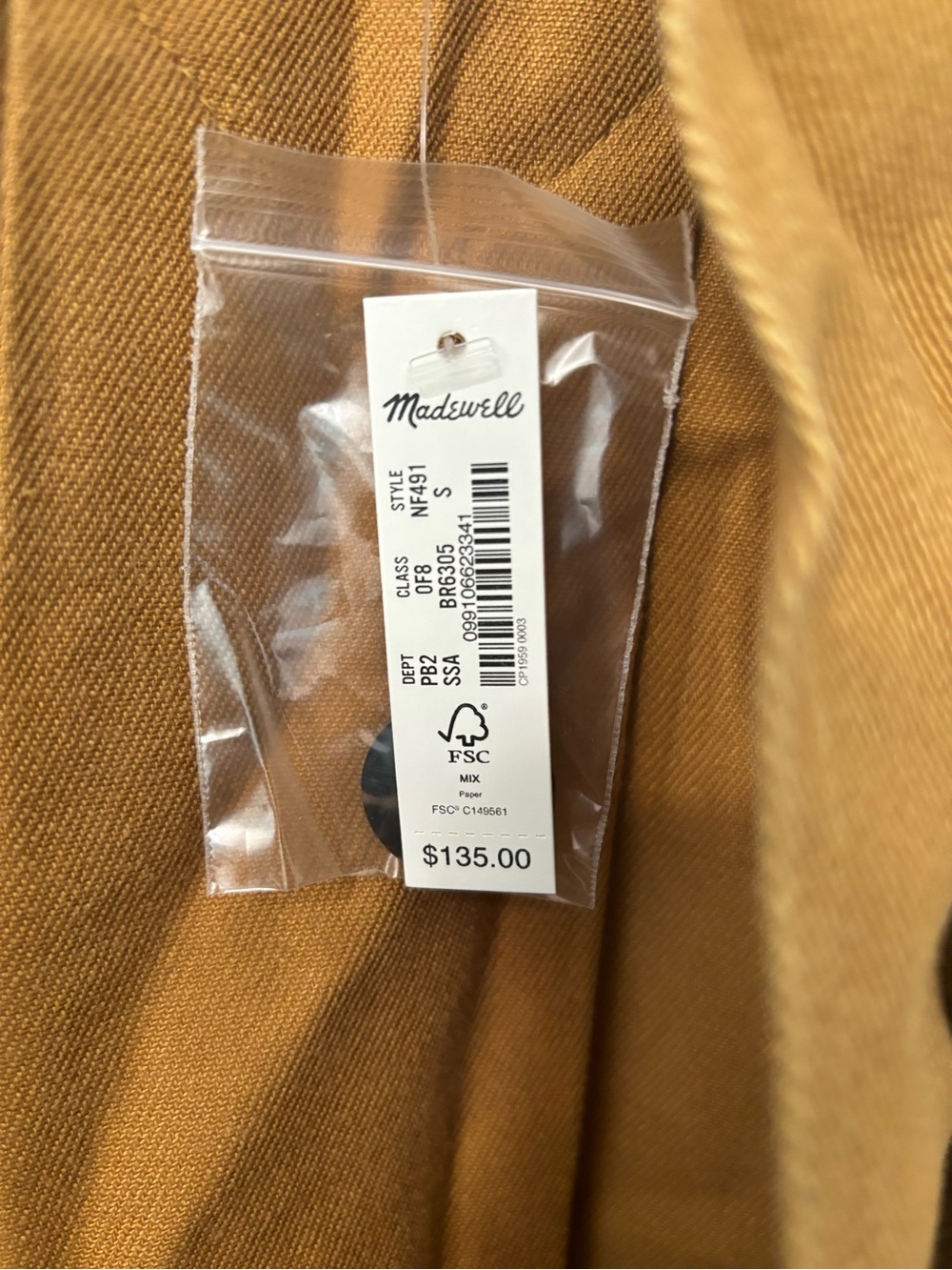NWT Madewell Swing Chore Jacket - Picture 7 of 7